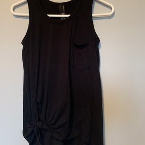 Bobi long knotted tank top